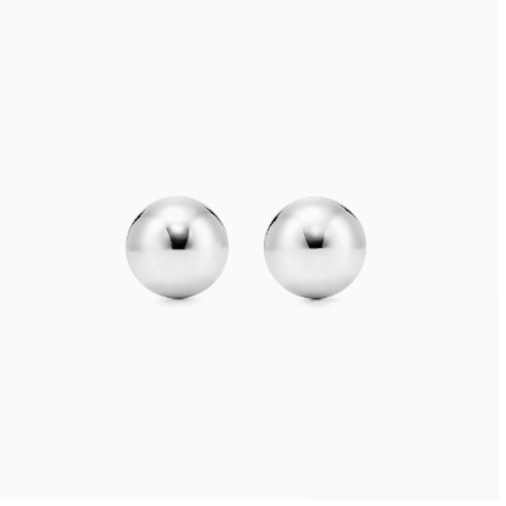 Tiffany & Co Sterling Silver Ball Earrings